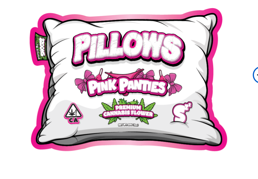 Pink Panties Snooze Weed Pillow