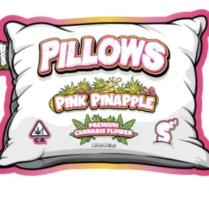 Pink Pineapple Snooze Weed Pillow