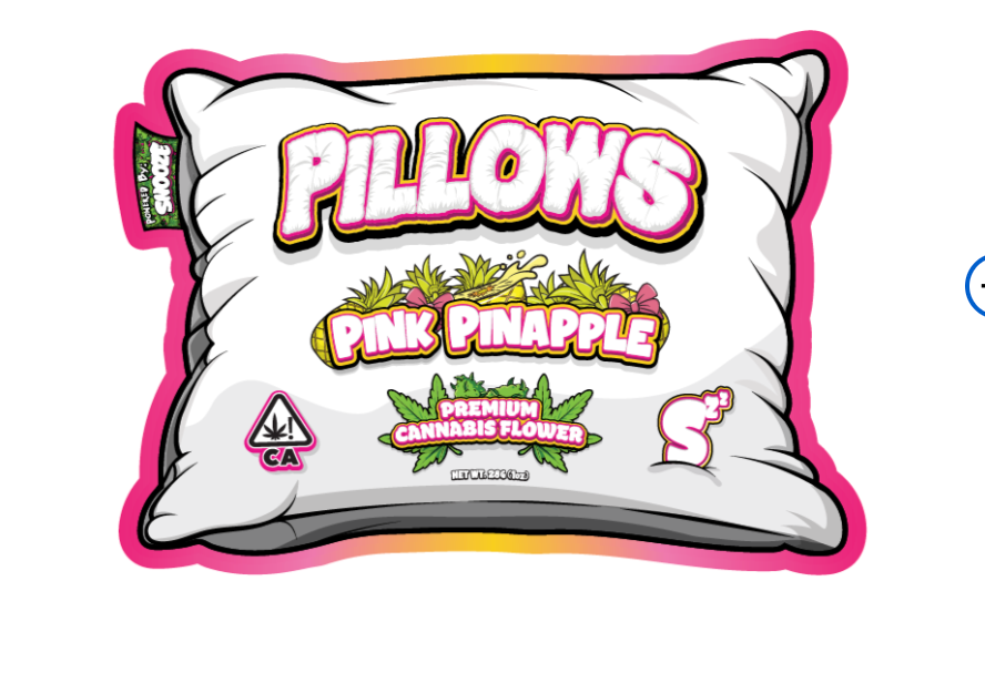 Pink Pineapple Snooze Weed Pillow